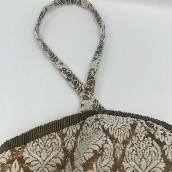 FREE PEOPLE NWT Corset Top Metallic Jacquard, Bronze Bead accents - Picture 6 of 9